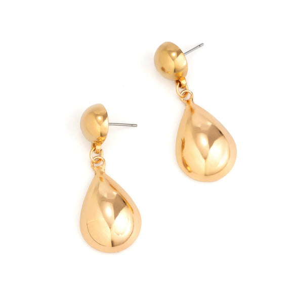Wholesale Metal Geometric Iron Earrings With Electroplating Oval And Water Drop Shapes Sweet Cool Style For Women