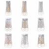 Wholesale Metal Geometric Large Hoop Earrings Set Electroplated