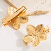 Wholesale Metal Geometric Love Flower Hairpin Duckbill Clip For Women