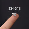 Wholesale Metal Geometric Natural Style Electroplated Stainless Steel Puncture Earrings