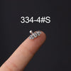 Wholesale Metal Geometric Natural Style Electroplated Stainless Steel Puncture Earrings