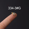 Wholesale Metal Geometric Natural Style Electroplated Stainless Steel Puncture Earrings