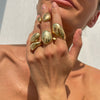 Wholesale Metal Geometric Open Ring With Electroplating For Women Ins Style