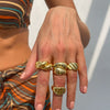 Wholesale Metal Geometric Open Ring With Electroplating For Women Ins Style