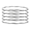 Wholesale Metal Geometric Open Stacked Bracelets Electroplated Unisex Retro Style