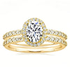 Wholesale Metal Geometric Oval Women's Highend Fashion Ring Copper Electroplated With Zirconia