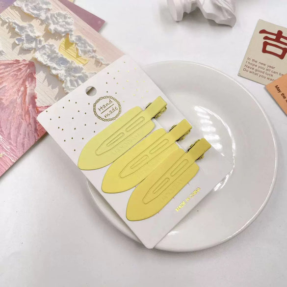 Wholesale Metal Geometric Painting Women's Candy Color Duckbill Hair Clip