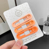 Wholesale Metal Geometric Painting Women's Candy Color Duckbill Hair Clip