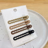 Wholesale Metal Geometric Painting Women's Candy Color Duckbill Hair Clip