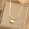 Wholesale Metal Geometric Pendant Necklace For Women With Stainless Steel Pendant And Electroplating Treatment