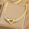Wholesale Metal Geometric Pendant Necklace For Women With Stainless Steel Pendant And Electroplating Treatment