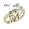 Wholesale Metal Geometric Ring Set With Electroplating For Women