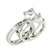 Wholesale Metal Geometric Ring Set With Electroplating For Women