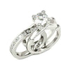 Wholesale Metal Geometric Ring Set With Electroplating For Women