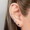 Wholesale Metal Geometric Round Cochlear Ear Bone Nail With Zircon Inlaid For Unisex Fashion Style Zirconia Processing