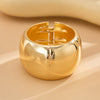 Wholesale Metal Geometric Spring Buckle Bracelet For Women Electroplated