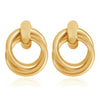 Wholesale Metal Geometric Stud Earrings For Women Electroplated Highend Style