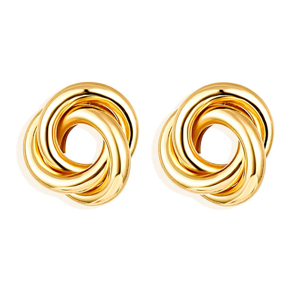 Wholesale Metal Geometric Stud Earrings For Women Electroplated Highend Style