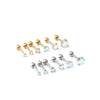 Wholesale Metal Geometric Style Electroplated Stainless Steel Screw Ball Ear Nails For Women