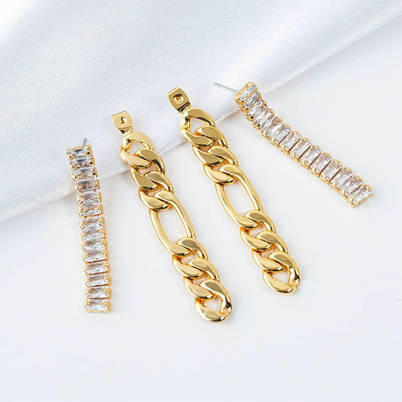 Wholesale Metal Geometric Tassel Earrings For Women