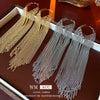 Wholesale Metal Geometric Tassel Long Earrings For Women Fashion Electroplated Light Luxury Highend Ear Accessories