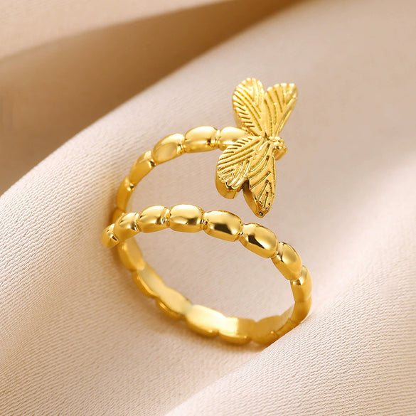 Wholesale Metal Geometric Wave Shape Copper Electroplating Ring Jewelry