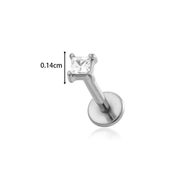 Wholesale Metal Geometric Zircon And Diamond Set Ear And Lip Piercing Nails