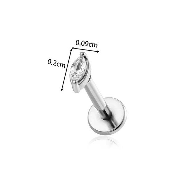Wholesale Metal Geometric Zircon And Diamond Set Ear And Lip Piercing Nails
