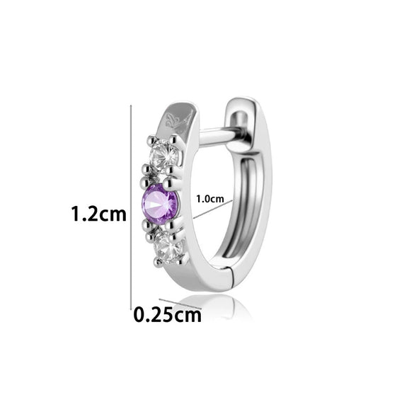 Wholesale Metal Geometric Zirconia Earrings For Women