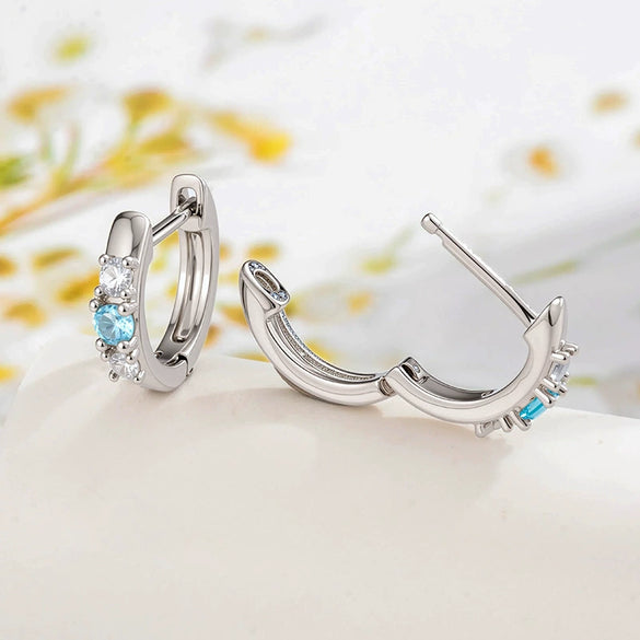 Wholesale Metal Geometric Zirconia Earrings For Women