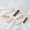 Wholesale Metal Gold Inlaid Rose Duckbill Clip Hair Accessories For Girls Retro Elegant Fashion Ol Style