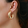 Wholesale Metal Gold Plated Alloy Earrings Set With Geometric Styling For Women