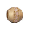 Wholesale Metal Gold Plated Hollow Heartshaped Diamond Beads With Totem Pattern String Decoration For Women