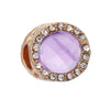 Wholesale Metal Gold Plated Hollow Heartshaped Diamond Beads With Totem Pattern String Decoration For Women