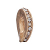 Wholesale Metal Gold Plated Hollow Heartshaped Diamond Beads With Totem Pattern String Decoration For Women