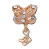 Wholesale Metal Gold Plated Hollow Heartshaped Diamond Beads With Totem Pattern String Decoration For Women