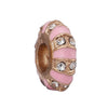 Wholesale Metal Gold Plated Hollow Heartshaped Diamond Beads With Totem Pattern String Decoration For Women