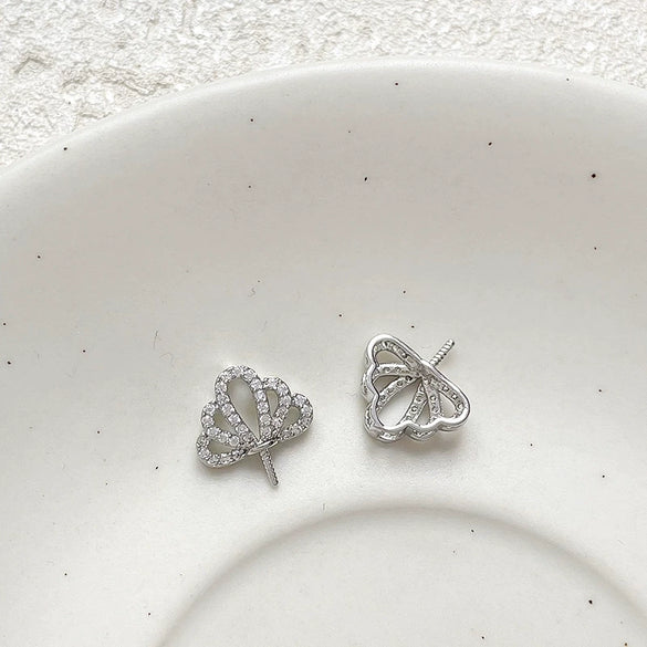 Wholesale Metal Goldplated Crown Pendant Diy Accessory Materials With Colorpreserving Zircon And Electroplating Process