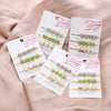 Wholesale Metal Hair Accessories Electroplated Imitation Natural Stone Bangs Clip Side Clip Set For Women