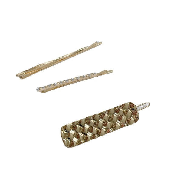 Wholesale Metal Hairpin Geometric Smiley Face Electroplated For Girls