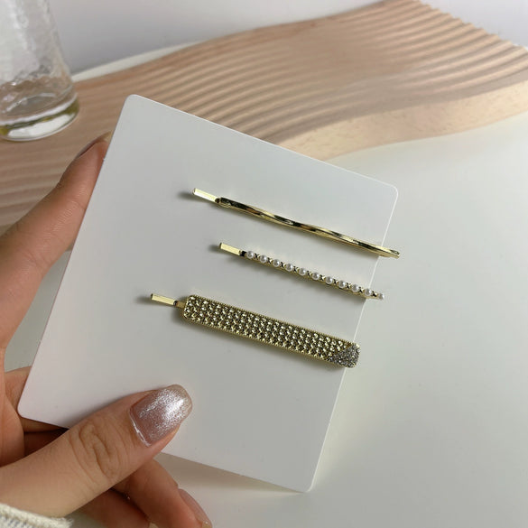 Wholesale Metal Hairpin Geometric Smiley Face Electroplated For Girls