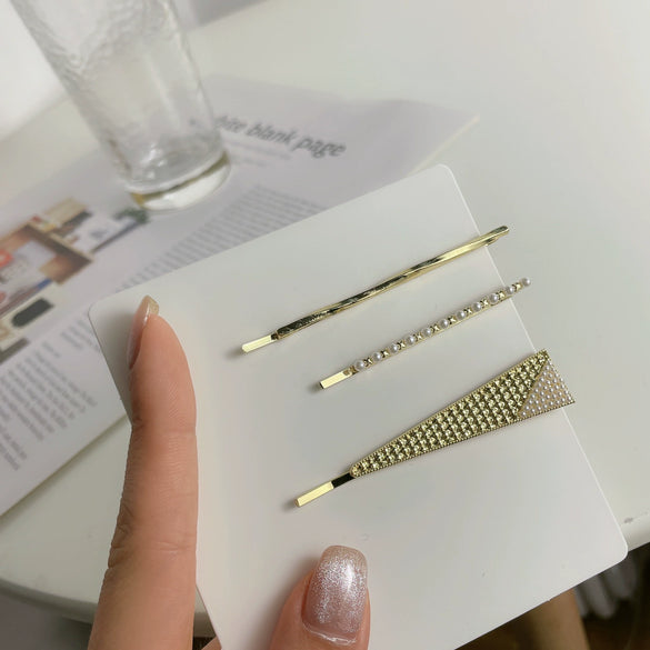 Wholesale Metal Hairpin Geometric Smiley Face Electroplated For Girls