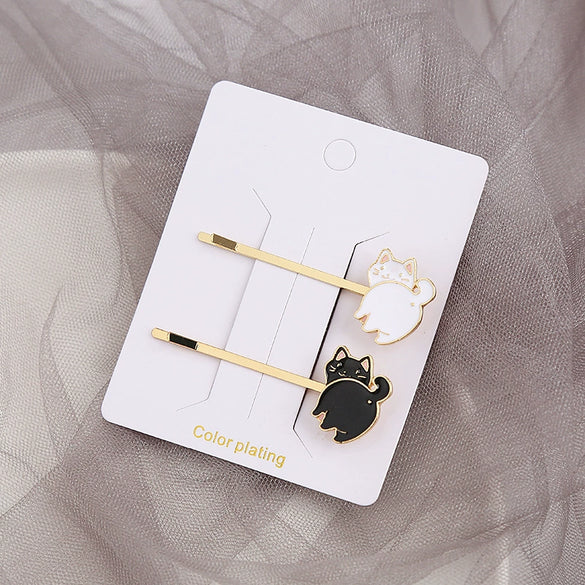 Wholesale Metal Hairpin With Cartoon Animals Design And Oil Plating For Women