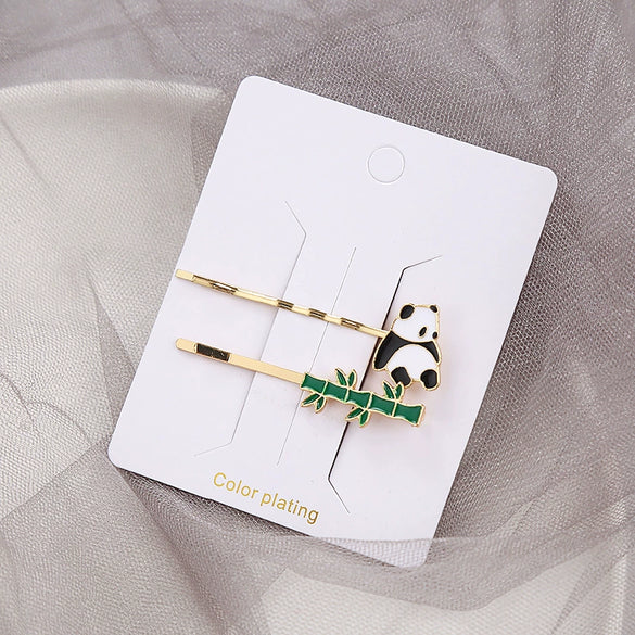 Wholesale Metal Hairpin With Cartoon Animals Design And Oil Plating For Women