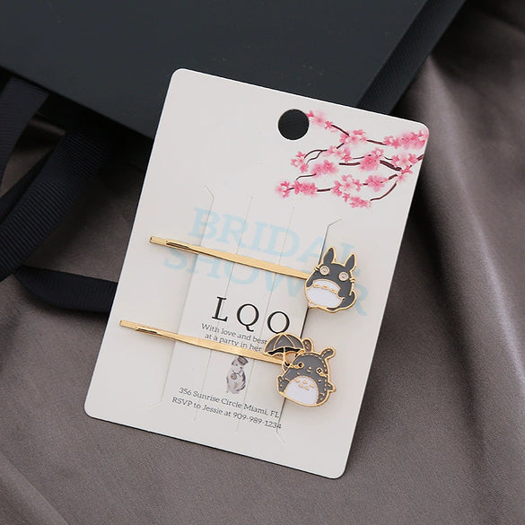 Wholesale Metal Hairpin With Cartoon Animals Design And Oil Plating For Women