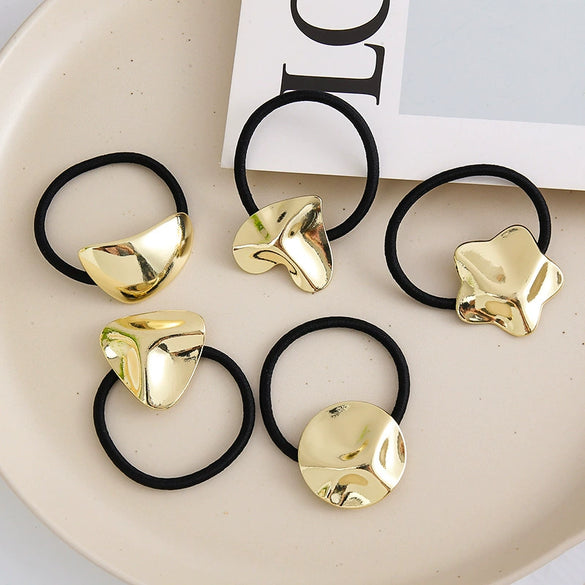 Wholesale Metal Handmade Retro Love Stars Geometric Hair Band And Hair Rope