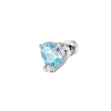 Wholesale Metal Heart Shape Niche Cartilage Piercing Ear Bone Nail Set With Diamonds In Fashion Style
