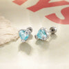 Wholesale Metal Heart Shape Niche Cartilage Piercing Ear Bone Nail Set With Diamonds In Fashion Style