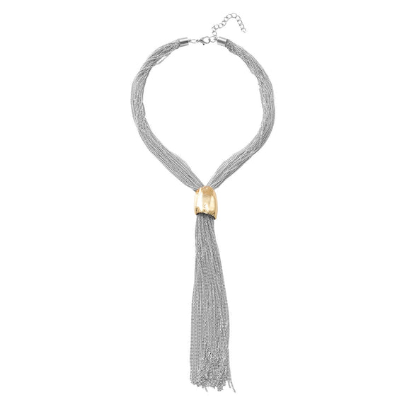 Wholesale Metal Heart Shape Punk Style Pendant Collar Necklace For Ladies With Electroplating