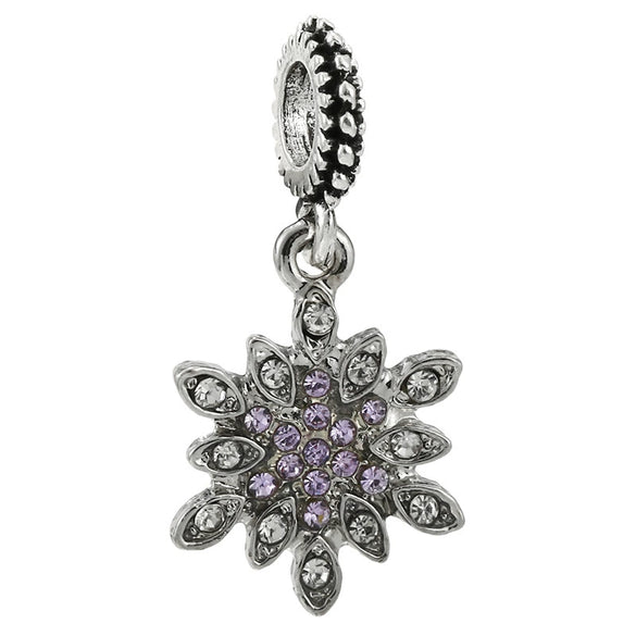 Wholesale Metal Heart Shaped Crystal Pendant With Totem Pattern Electroplated Bracelet Accessories